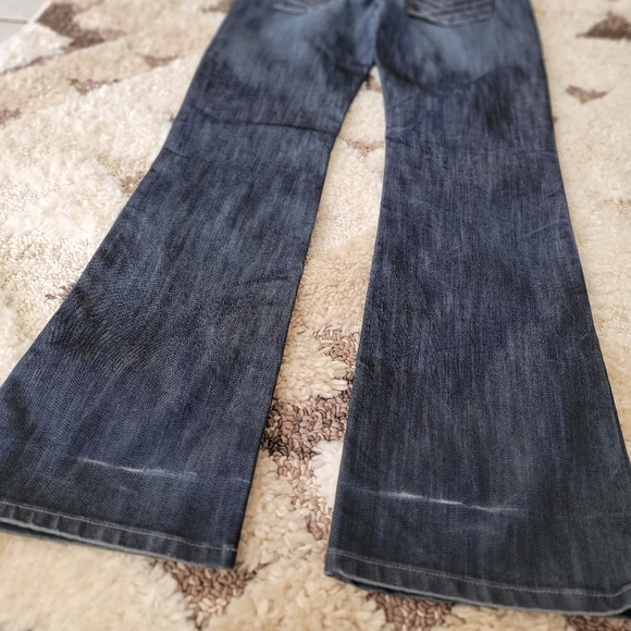 Joe's Jeans Dark Blue Flare & Wide Leg Denim - Picture 3 of 10